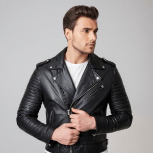 Men's Genuine Leather Motorcycle Jacket