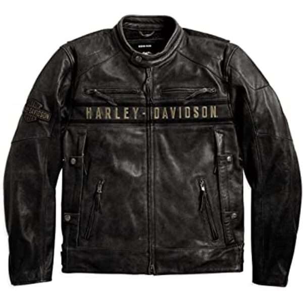 Vintage Harley Davidson Leather Jacket - Image 2